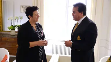 Rencontre avec le ministre égyptien de l'E.S.R.