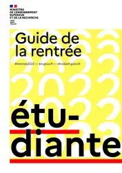 Guide de la rentrée  étudiante 2022 - Couverture