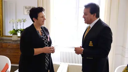 Rencontre avec le ministre égyptien de l'E.S.R.