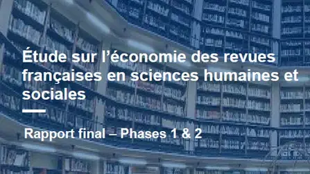 Etude sur l'économie des revues françaises en SHS
