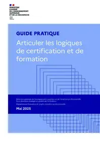  Name Articuler les logiques de certification et de formation -Couverture