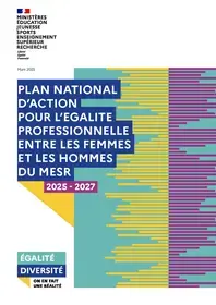 Plan national d'action pour l'égalité entre les femmes et les hommes du MESR - Couverture