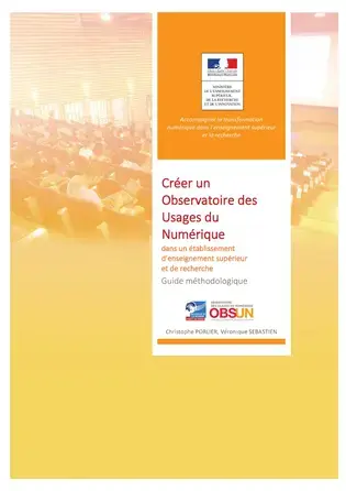Créer un observatoire des usages du numérique - Couverture