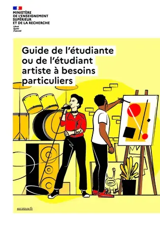 Guide de l'étudiante ou de l'étudiant artiste à besoins particuliers - Couverture