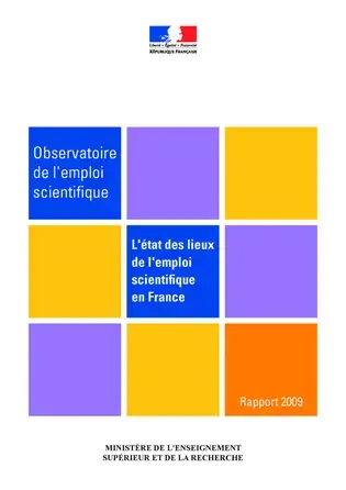 L'état des lieux de l'emploi scientifique en France 2009 - Couverture