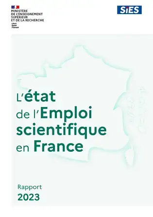 L'état des lieux de l'emploi scientifique en France 2023 - Couverture