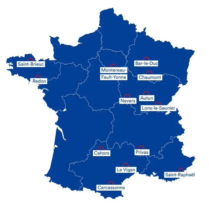 carte des campus connectés