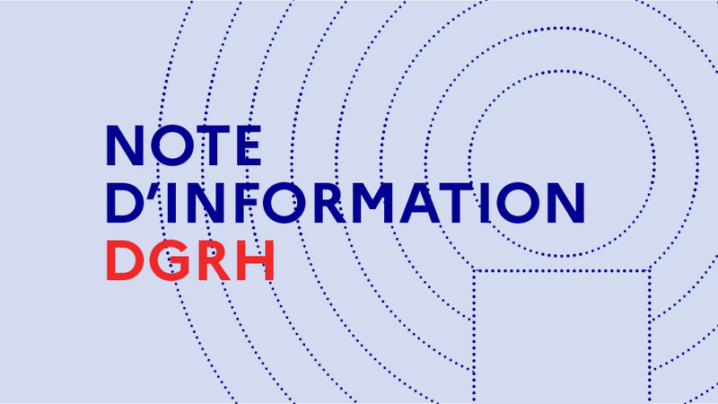Note d'information de la DGRH