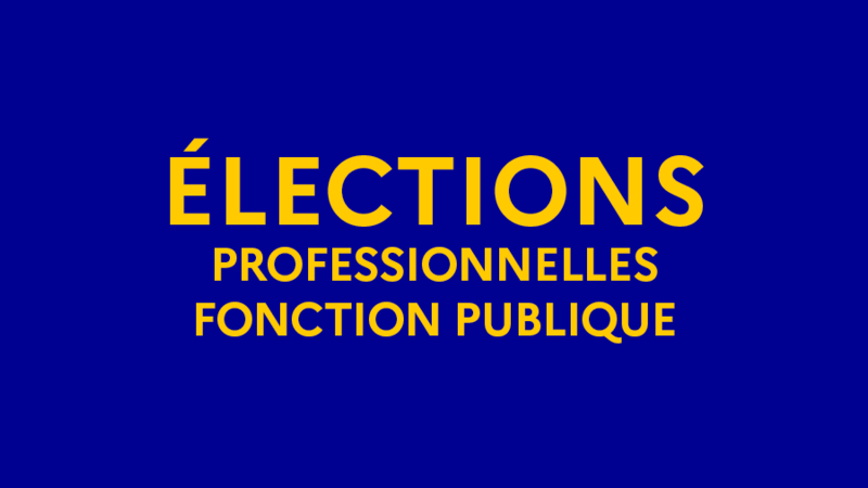 Élections professionnelles fonction publique