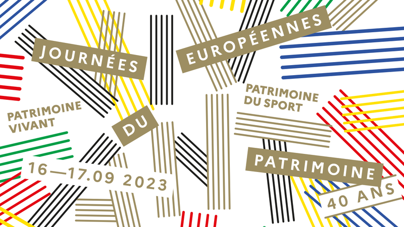 Journées européennes du patrimoine - 16 et 17 septembre 2023 - 40 ans - Patrimoine du sport - Patrimoine du vivant