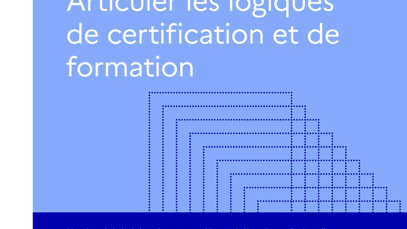  Name Articuler les logiques de certification et de formation -Couverture