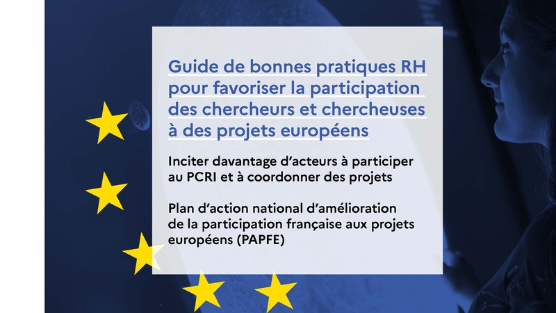 Guide de bonnes pratiques RH pour favoriser la participation des chercheurs et chercheuses à des projets européens - Couverture