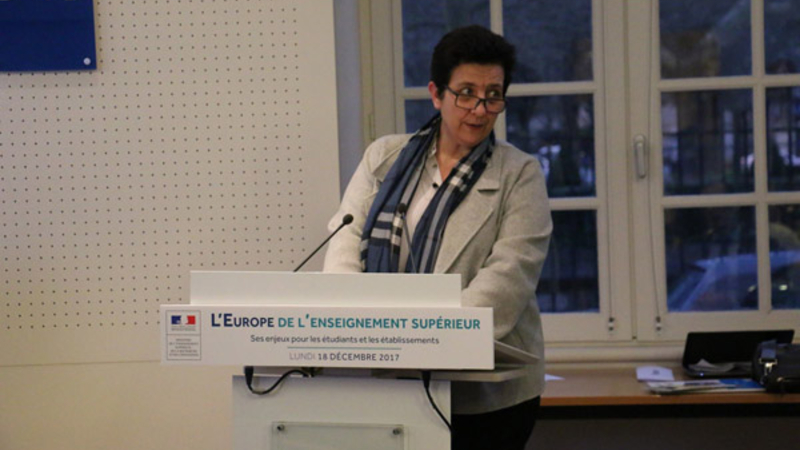 Frédérique Vidal à la Journée "L'europe de l'enseignement supérieur