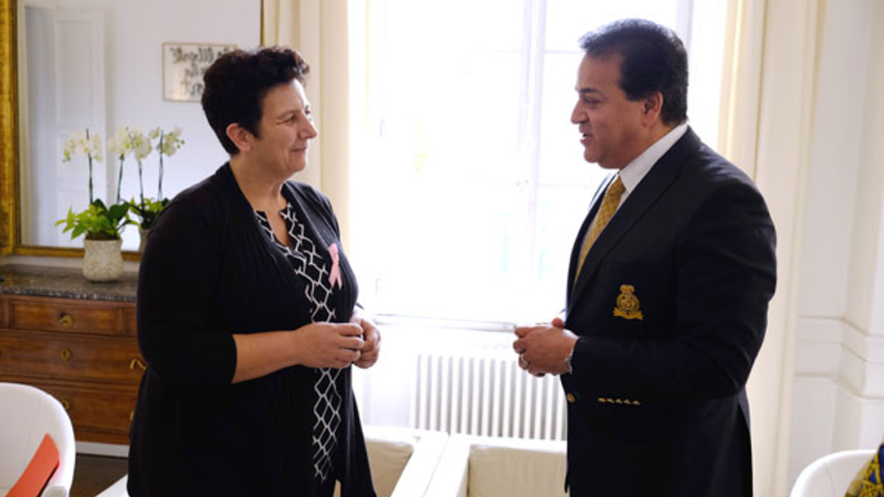 Rencontre avec le ministre égyptien de l'E.S.R.