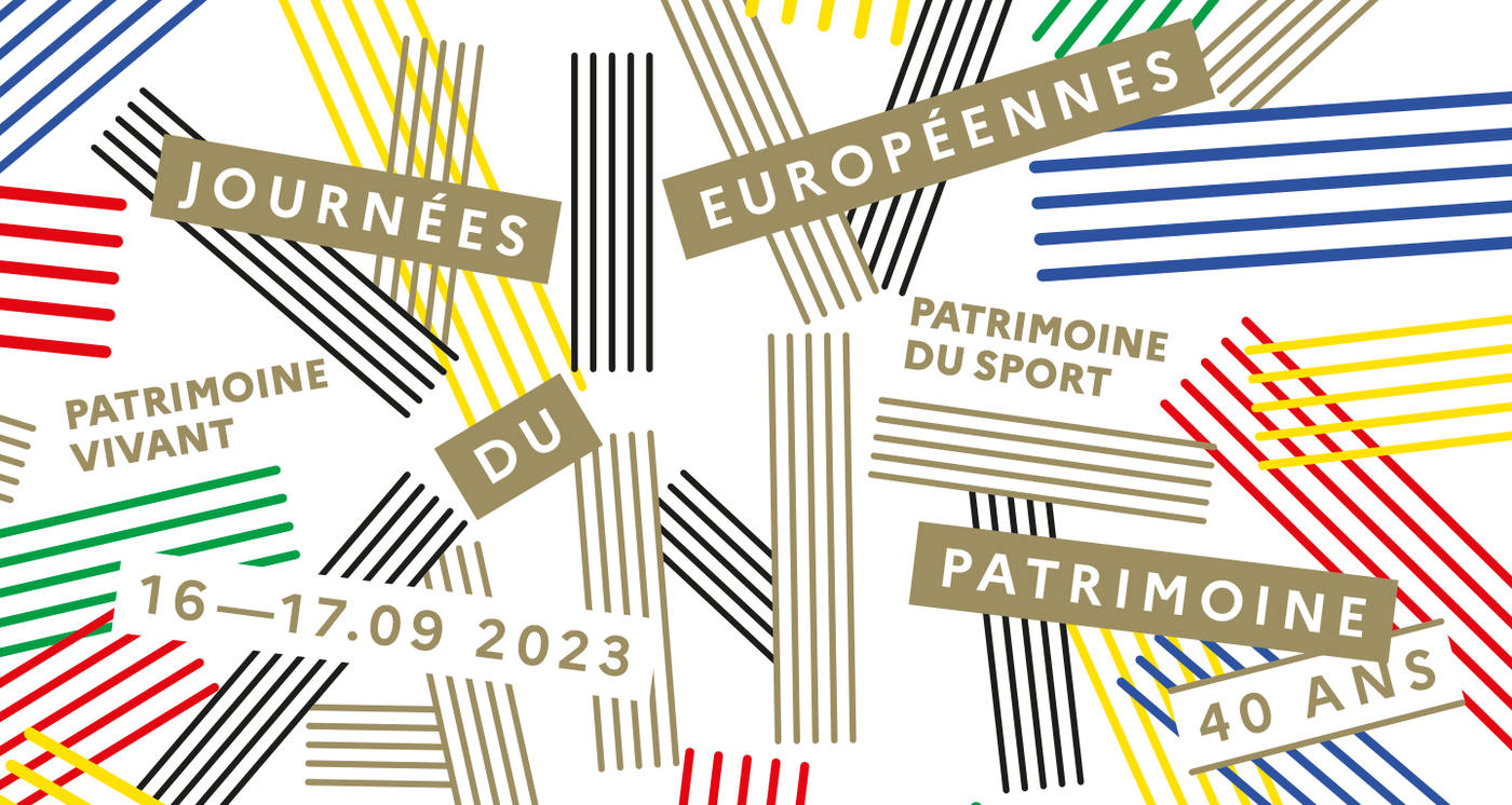 Journées européennes du patrimoine - 16 et 17 septembre 2023 - 40 ans - Patrimoine du sport - Patrimoine du vivant