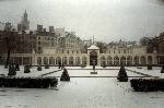 Jardin Carré sous la neige