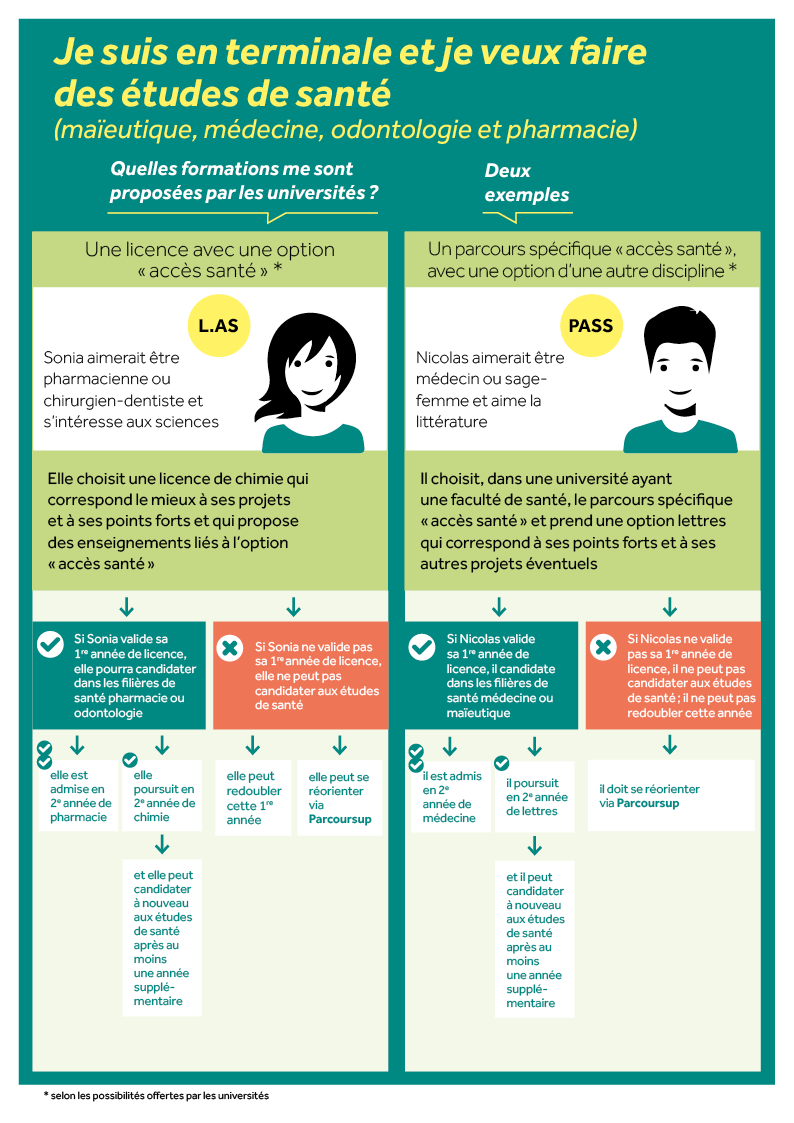 infographie 2 études de santé