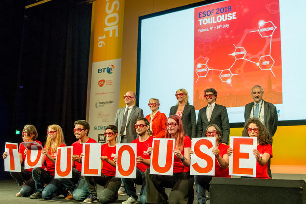 L'équipe toulousaine au forum ESOF 2016 à Manchester