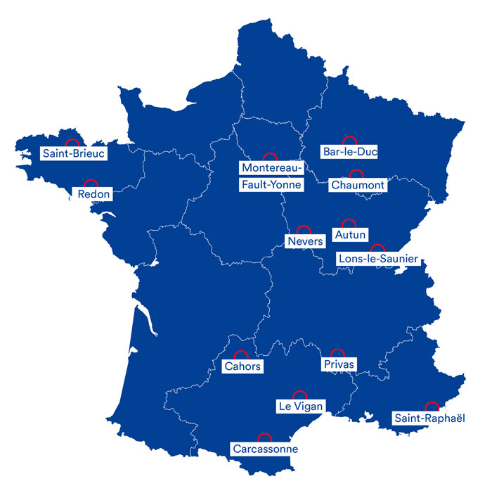 carte des campus connectés
