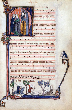 Chansonnier de Montpellier - fin du 13ème siècle 