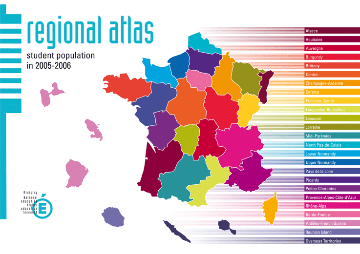 Regional atlas student population in 2005-2006
