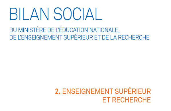 Bilan social 2015-2016 : partie dédiée à l'ESR