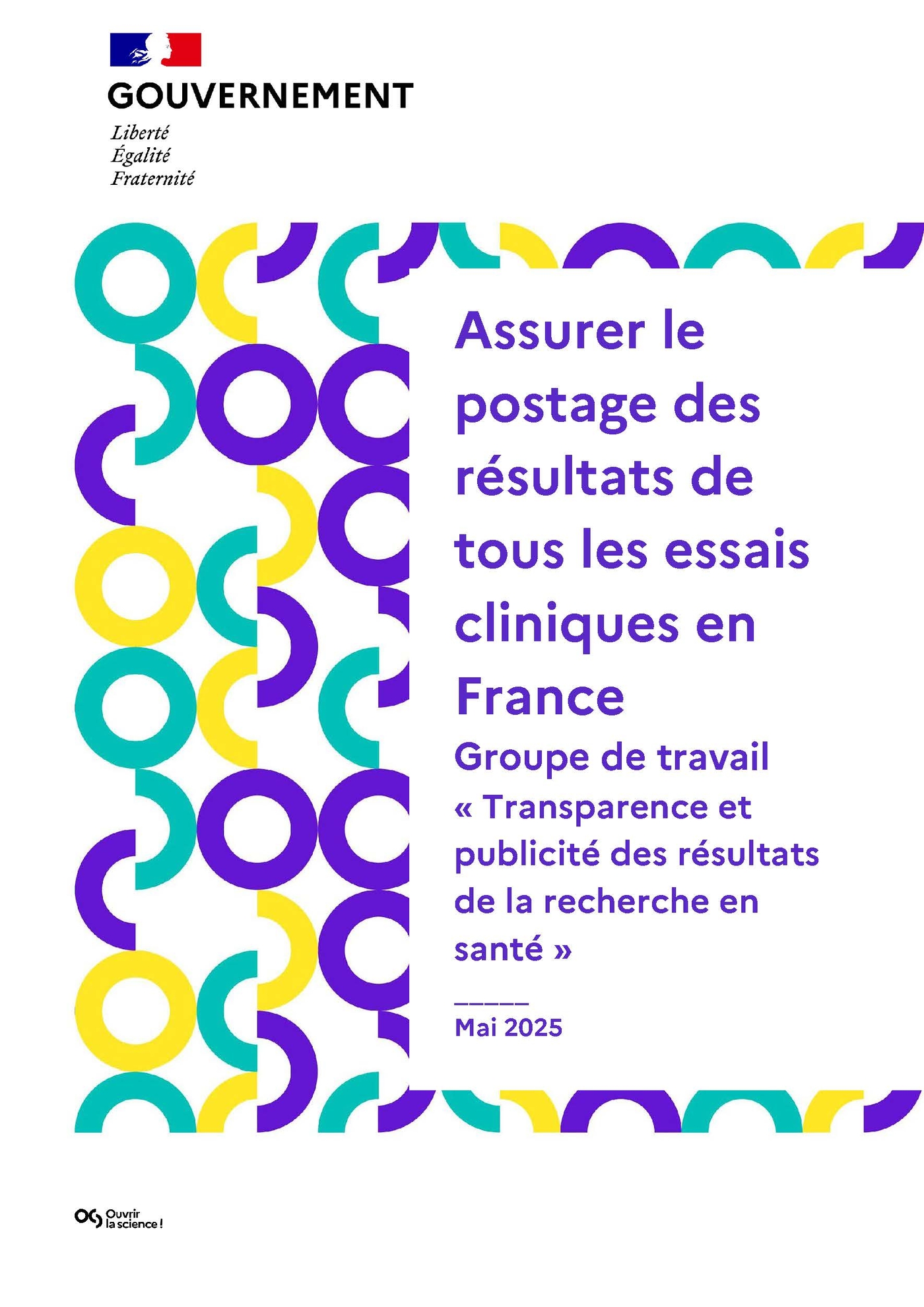 Assurer le postage des résultats de tous les essais cliniques en France - Couverture