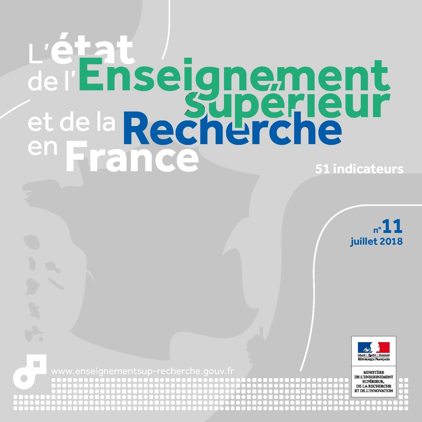 L’état de l’Enseignement supérieur et de la Recherche en France 2018 - Couverture