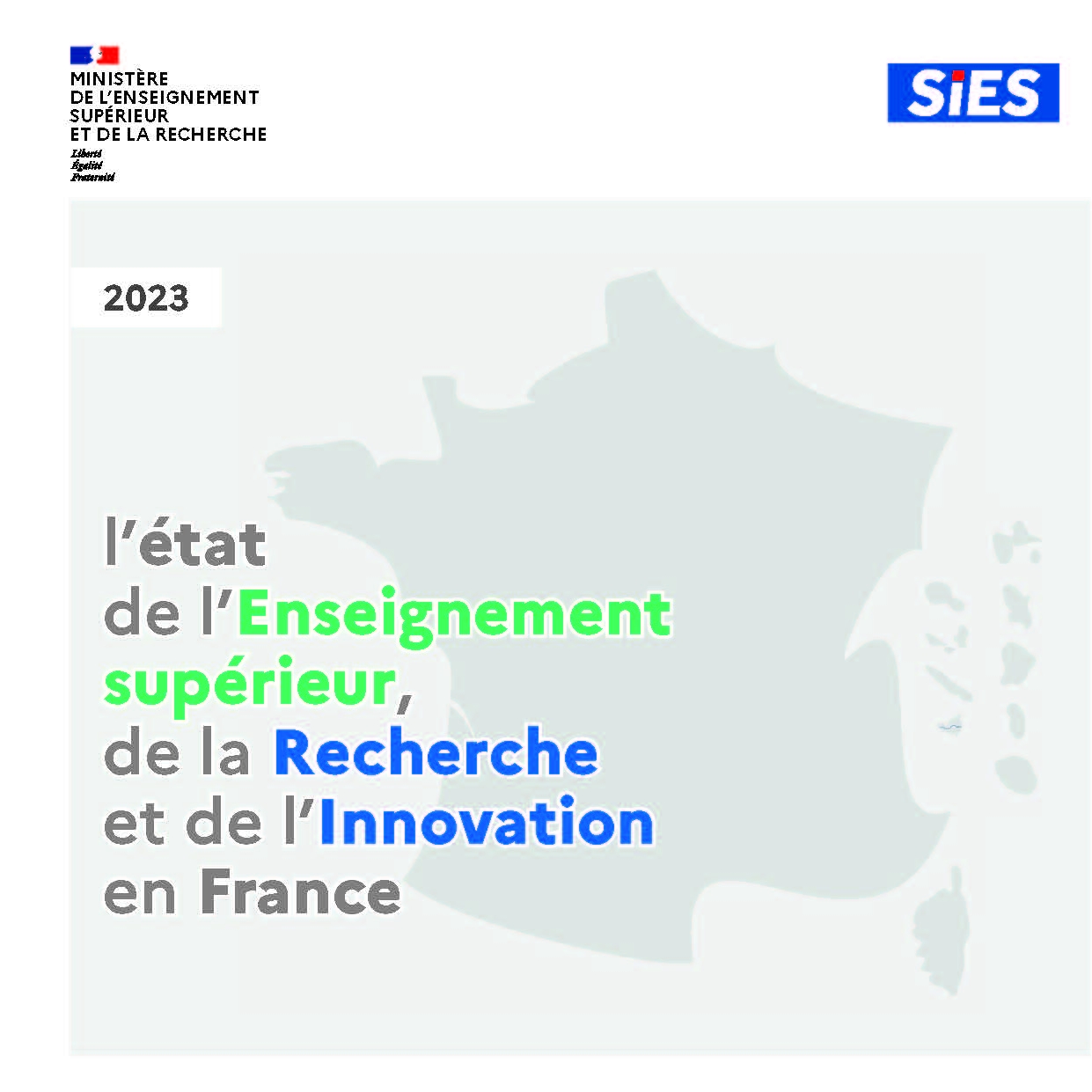 L’état de l’Enseignement supérieur et de la Recherche en France 2023- Couverture