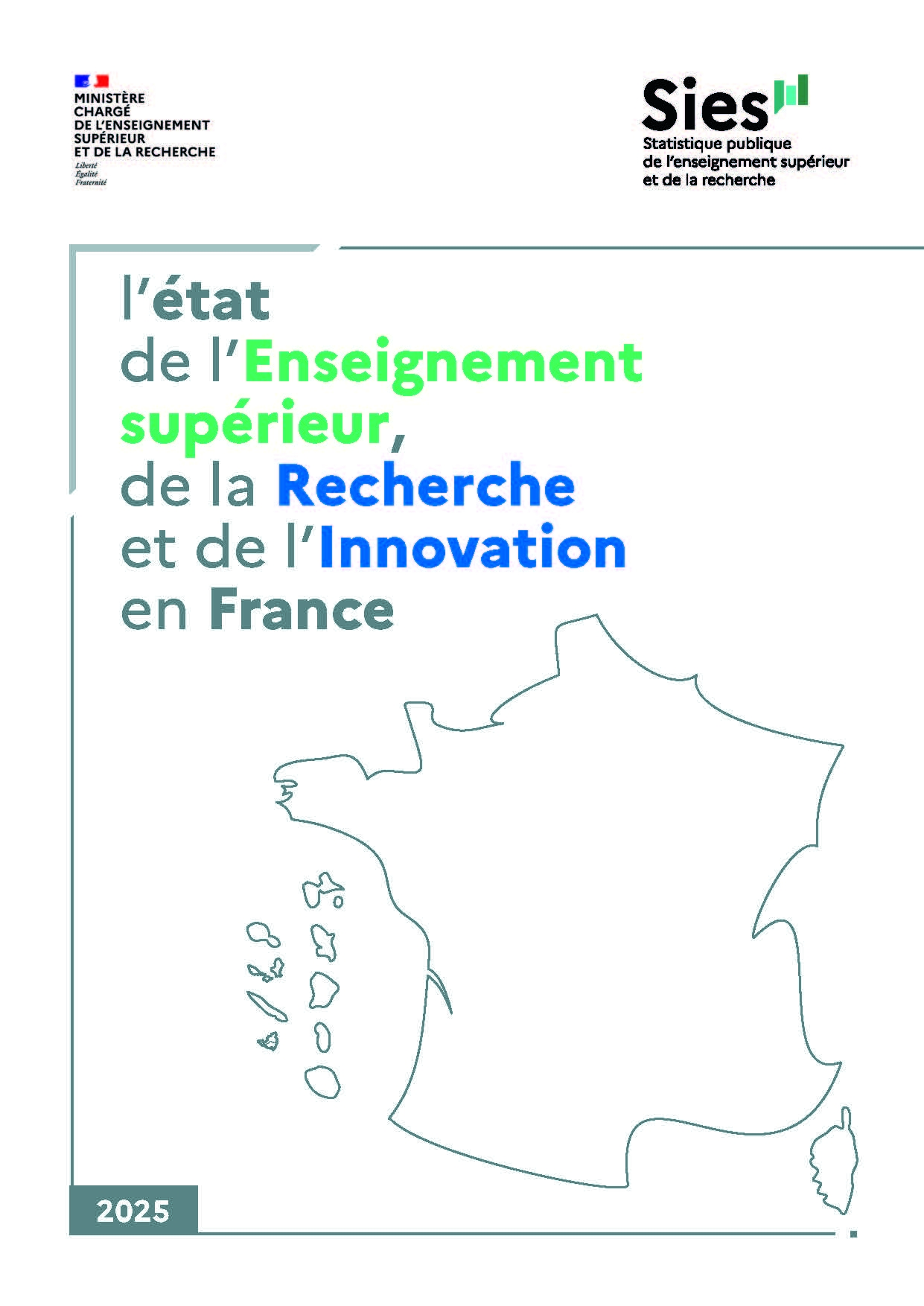 L’état de l’Enseignement supérieur et de la Recherche en France 2025 - Couverture