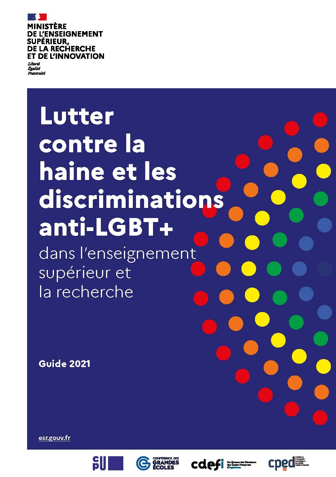 Lutter  contre la haine et les discriminations anti-LGBT+ - Couverture