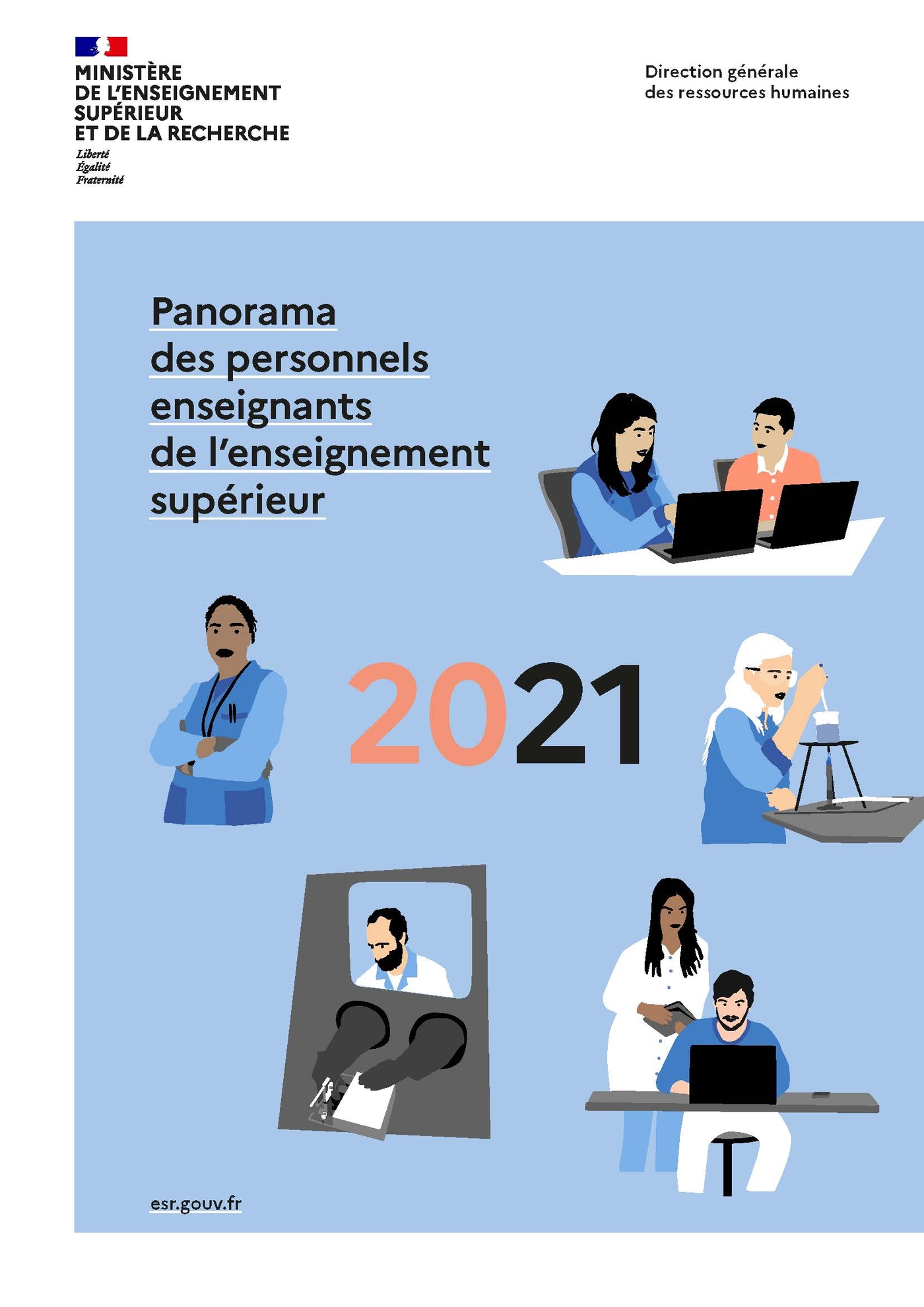 Panorama des personnels enseignants de l’enseignement supérieur 2021 - Couverture