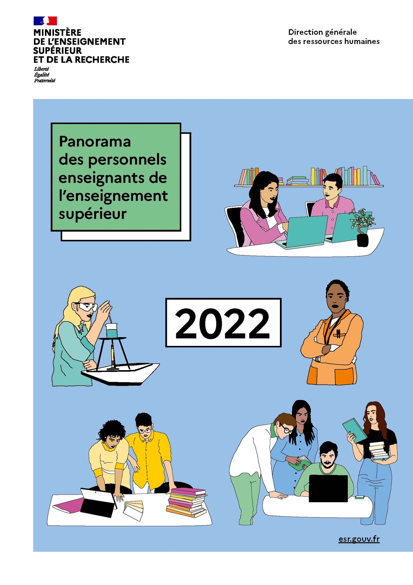 Panorama des personnels enseignants de l’enseignement supérieur 2022 - Couverture