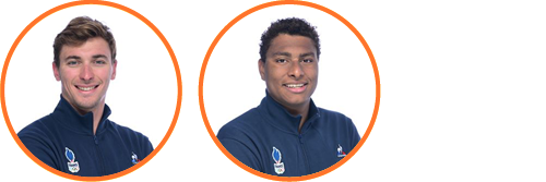 Maxime Grousset et Yohann Ndoye natation équipe _ BRZ