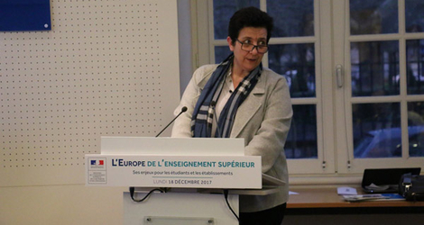 Frédérique Vidal à la Journée "L'europe de l'enseignement supérieur