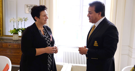 Rencontre avec le ministre égyptien de l'E.S.R.