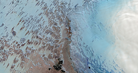 Lützow-Holm (Antarctique) vue par le satellite Spot 5