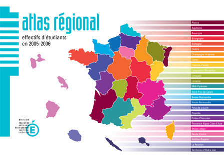 Atlas régional : les effectifs d'étudiants en 2005-2006