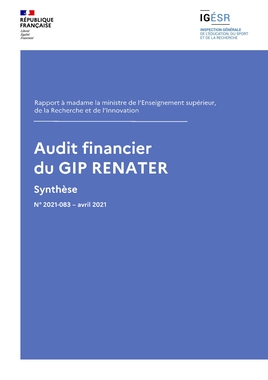 Couverture du rapport IGESR 2021-083-Audit-financier-GIP-Renater-Synthese_1413615.jpg