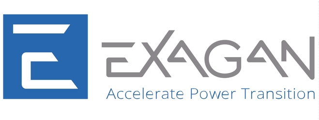 logo Exagan, Accelerate Power Transition