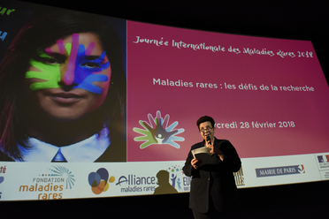 Intervention de Frédérique Vidal au Village des maladies rares