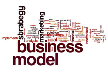 Nuage de mots axé sur business model